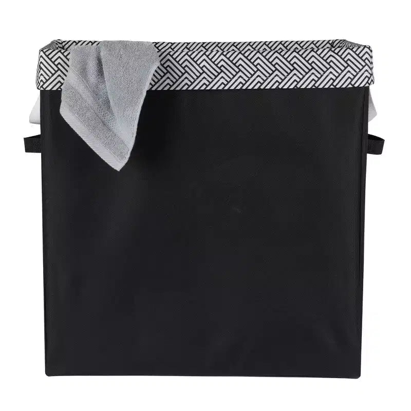Neatfreak Slim Laundry Hamper with Removable Bag: Narrow Black Clothes Hamper, 70L Capacity, No Assembly Required