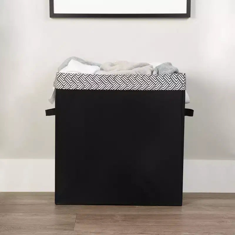 Neatfreak Slim Laundry Hamper with Removable Bag: Narrow Black Clothes Hamper, 70L Capacity, No Assembly Required