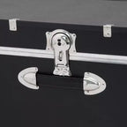 Seward Rover 30" Trunk with Wheels and Lock Black: Wheeled Camp Storage, MDF & Steel, 60 lb Capacity