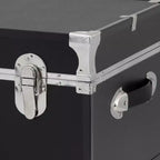 Seward Rover 30" Trunk with Wheels and Lock Black: Wheeled Camp Storage, MDF & Steel, 60 lb Capacity