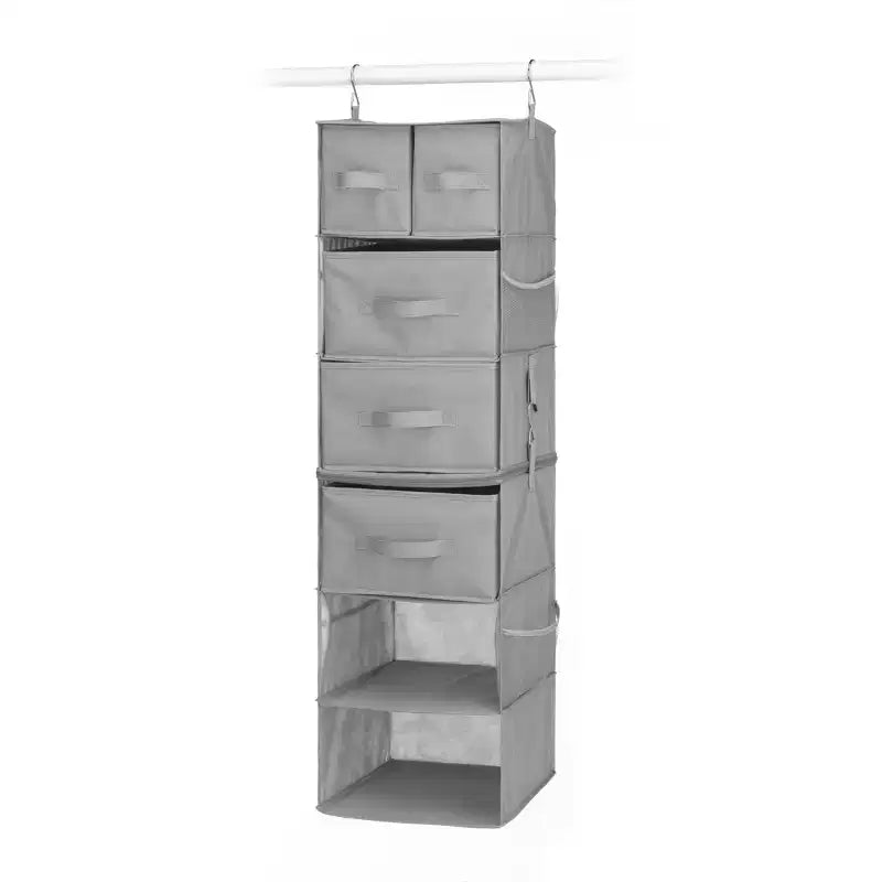 Whitmor Multifunctional Hanging Organizer with Drawer Insert 1ct Gray