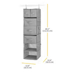 Whitmor Multifunctional Hanging Organizer with Drawer Insert 1ct Gray