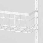 4 Tier Over-The-Door Storage Rack - Brightroom™: Adjustable Shelves, White Steel, Over Door Organizer, 4 Baskets