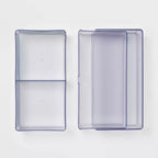 Clear Stackable Drawer - Brightroom™: Plastic Utility Storage, 2 Drawers, 6"x6"x6", Toiletries Organizer