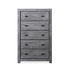 Cassettiera 5 cassetti in legno massello Montauk di Grain Wood Furniture
