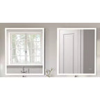 30"x36" Premium Lumen Single LED Wall Mirror with Bluetooth Speakers - Home NetWerks: Smart Audio Bathroom Vanity Accessory