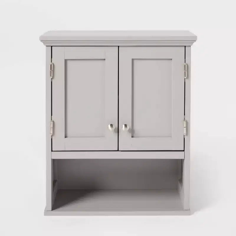Wood Wall Cabinet Gray - Threshold™