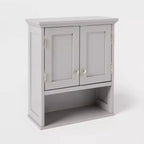 Wood Wall Cabinet Gray - Threshold™