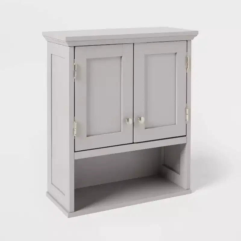 Wood Wall Cabinet Gray - Threshold™
