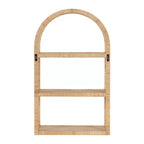 Kate & Laurel All Things Decor 18" Rahmati Rattan Wall Shelf Natural