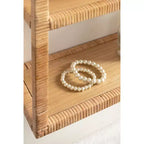 Kate & Laurel All Things Decor 18" Rahmati Rattan Wall Shelf Natural
