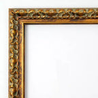 28" x 28" Non-Beveled Antique Bronze Wood Wall Mirror - Amanti Art