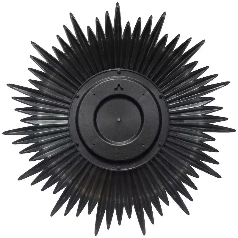 24" Sunburst Wall Mirror Gold - Infinity Instruments: Modern No Assembly, Molded Plastic Frame