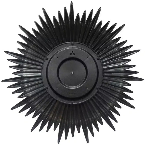 24" Sunburst Wall Mirror Gold - Infinity Instruments: Modern No Assembly, Molded Plastic Frame