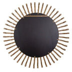 Howard Elliott 18"x54" Fitzgerald Antique Brass and Matte Black Handcrafted Capsule Mirror