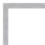 30" x 24" Non-Beveled Grace Brushed Nickel Narrow Wall Mirror - Amanti Art: Modern Rectangle, Polystyrene Frame