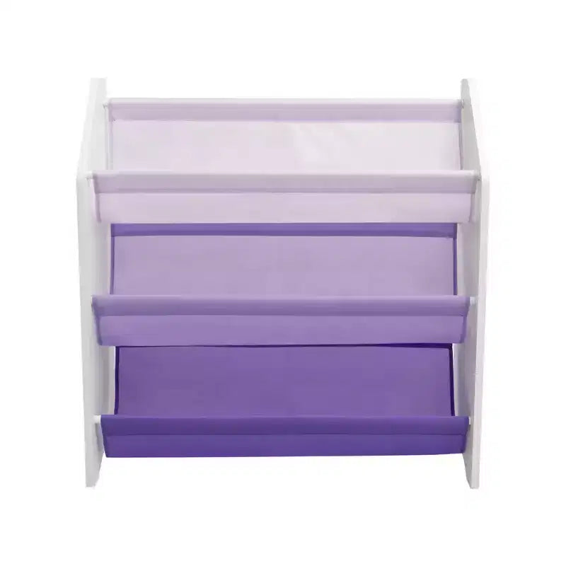 Humble Crew 30"H 3 Tier Kids' Storage Book Rack Purple
