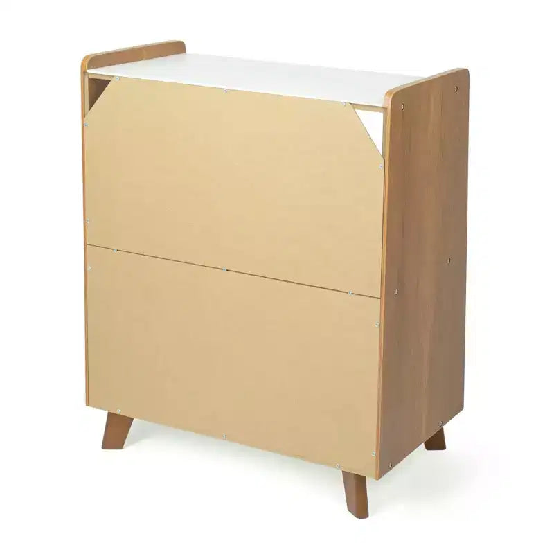 Humble Crew Morgan Mid-Century 2 Shelf Kids' Bookcase Wood/White