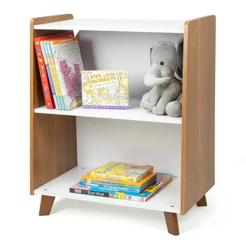 Humble Crew Morgan Mid-Century 2 Shelf Kids' Bookcase Wood/White
