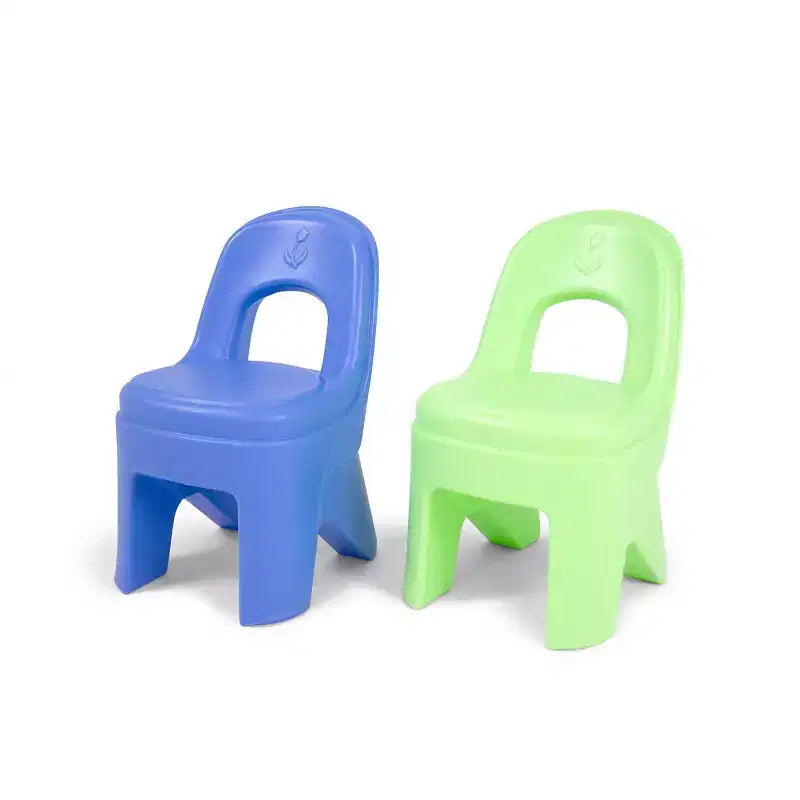 Simplay3 Play Around Kids' Table and Chair Set: Plastic Table, No Assembly Required, 3pc Set