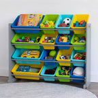 Humble Crew Kids' Super-Size Toy Organizer Elements Collection Gray