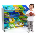 Humble Crew Kids' Super-Size Toy Organizer Elements Collection Gray