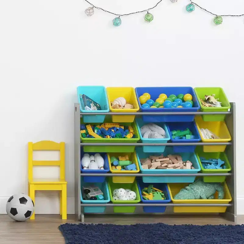 Humble Crew Kids' Super-Size Toy Organizer Elements Collection Gray