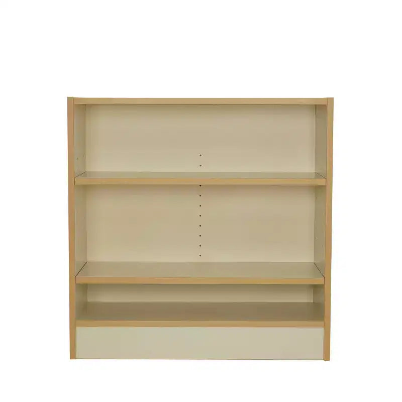 Factory Direct Partners Kids' 30" 2 Shelf Bookcase Almond Maple Wood Laminate Off White