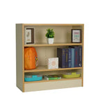 Factory Direct Partners Kids' 30" 2 Shelf Bookcase Almond Maple Wood Laminate Off White