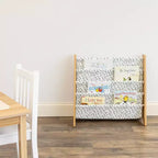 Humble Crew Kids' Spring Kids 4 Tier Bookrack Natural Wood: MDF Frame, 4 Shelves, 24" H, 25" W, 11" D, Ages 2+