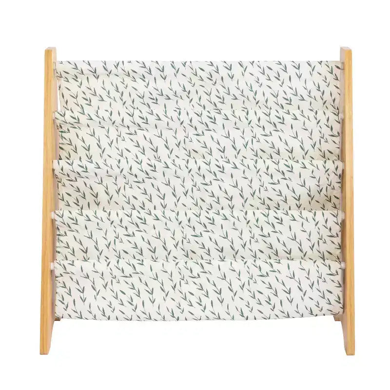 Humble Crew Kids' Spring Kids 4 Tier Bookrack Natural Wood: MDF Frame, 4 Shelves, 24" H, 25" W, 11" D, Ages 2+