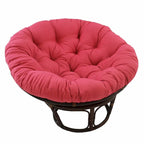 Sedia Papasan in rattan da 42 pollici con cuscino in twill
