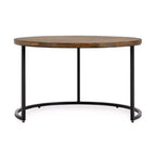 Christopher Knight Home Classic Ander 2 Piece Round Nesting Accent Table Set, Brown/Black