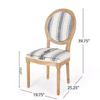 GDFStudio Newman French Country Upholstered Dining Chairs (Set of 2)