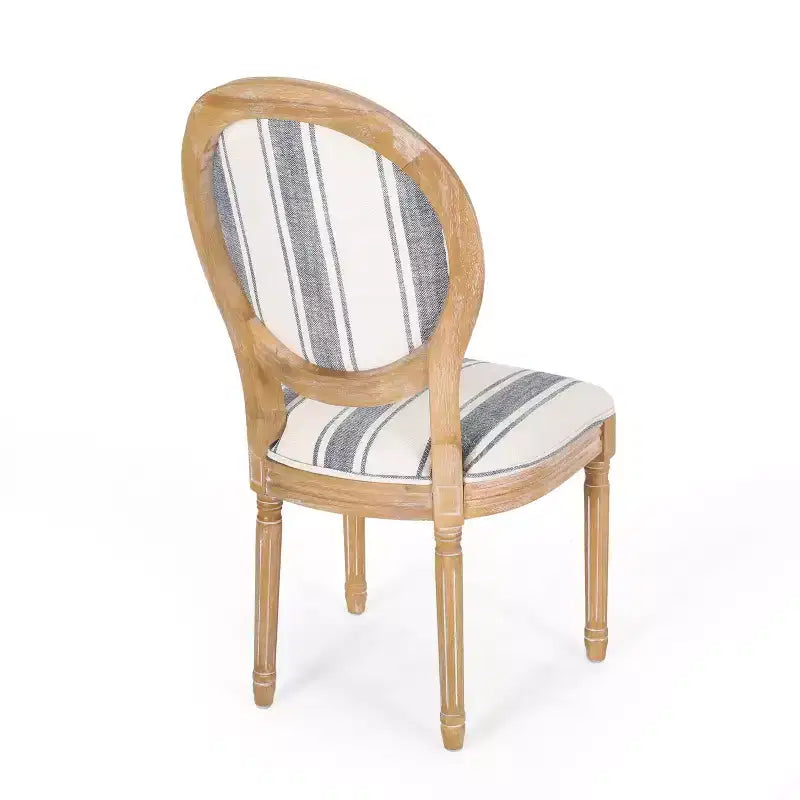 GDFStudio Newman French Country Upholstered Dining Chairs (Set of 2)