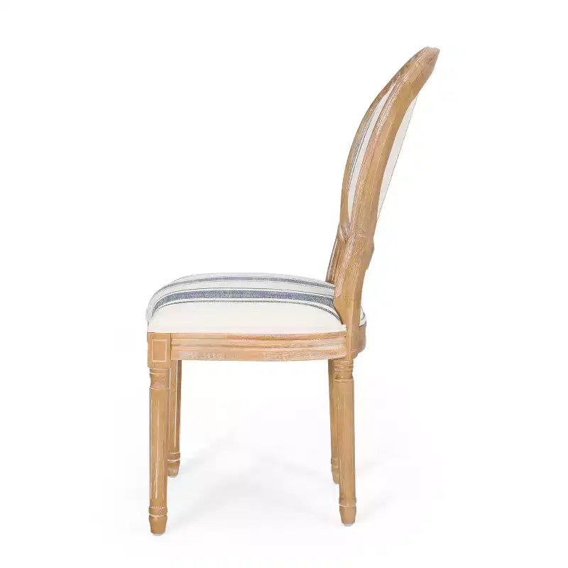 GDFStudio Newman French Country Upholstered Dining Chairs (Set of 2)