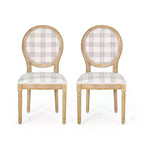 GDFStudio Newman French Country Upholstered Dining Chairs (Set of 2)