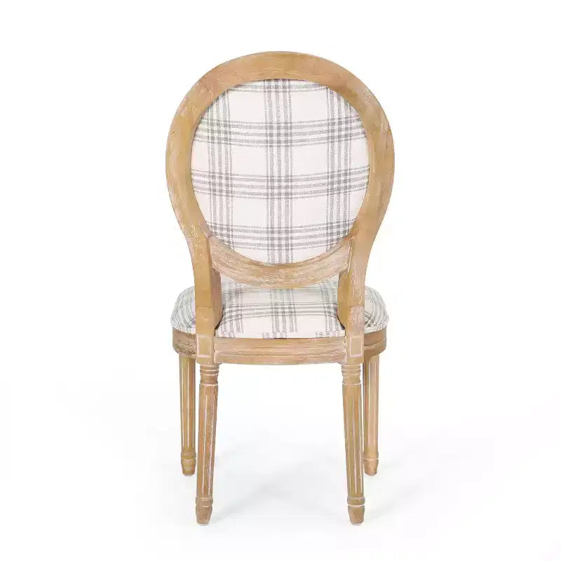 GDFStudio Newman French Country Upholstered Dining Chairs (Set of 2)