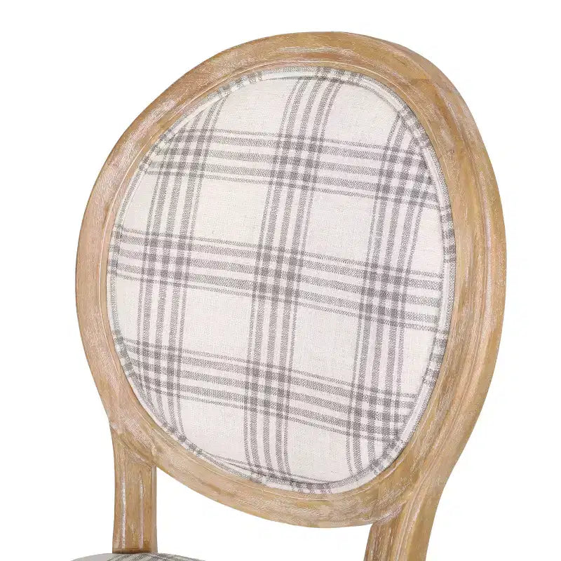 GDFStudio Newman French Country Upholstered Dining Chairs (Set of 2)