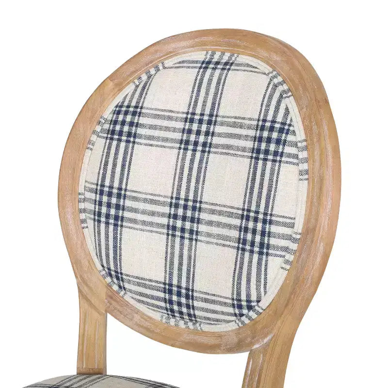 GDFStudio Newman French Country Upholstered Dining Chairs (Set of 2)