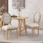 GDFStudio Newman French Country Upholstered Dining Chairs (Set of 2)