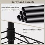 HONEIER 5-Tier Heavy Duty Storage Rack Shelving Unit Black