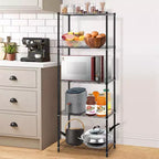 HONEIER 5-Tier Heavy Duty Storage Rack Shelving Unit Black