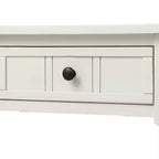 Whisen Rustic Console Table Traditional Design with Two Drawers and Bottom Shelf