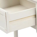 Whisen Rustic Console Table Traditional Design with Two Drawers and Bottom Shelf