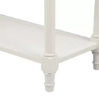 Whisen Rustic Console Table Traditional Design with Two Drawers and Bottom Shelf