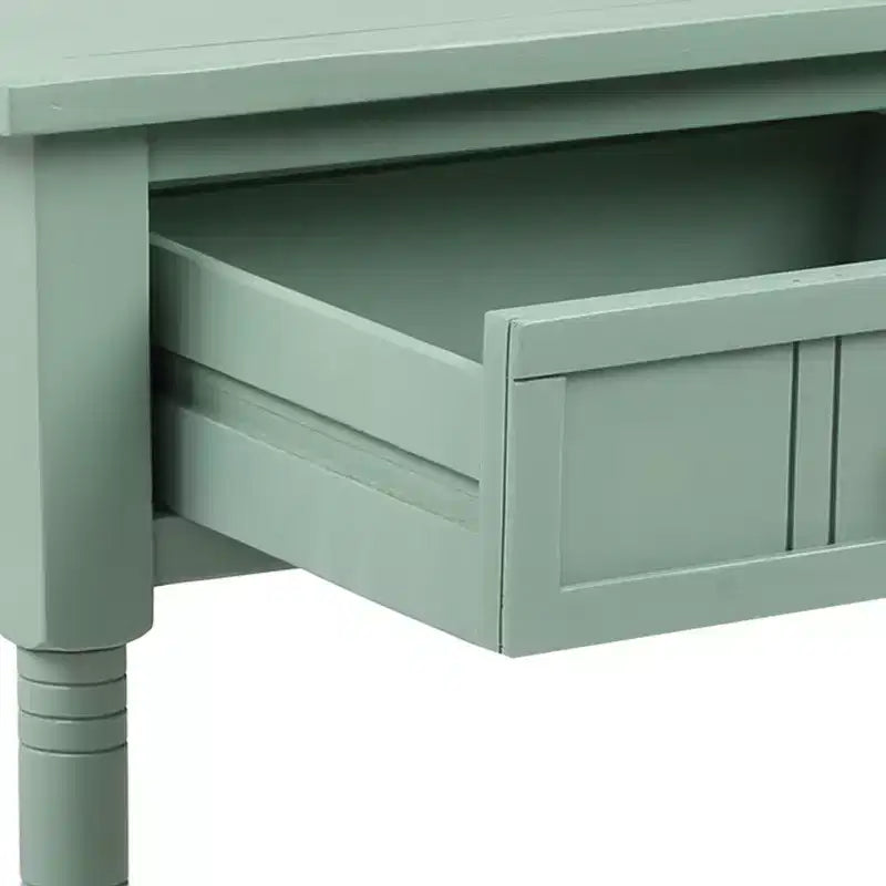 Whisen Rustic Console Table Traditional Design with Two Drawers and Bottom Shelf