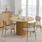 PexFix 46 Round Solid Wood Dining Table Kitchen Tables