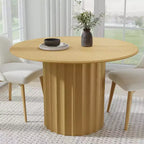 PexFix 46 Round Solid Wood Dining Table Kitchen Tables