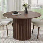PexFix 46 Round Solid Wood Dining Table Kitchen Tables